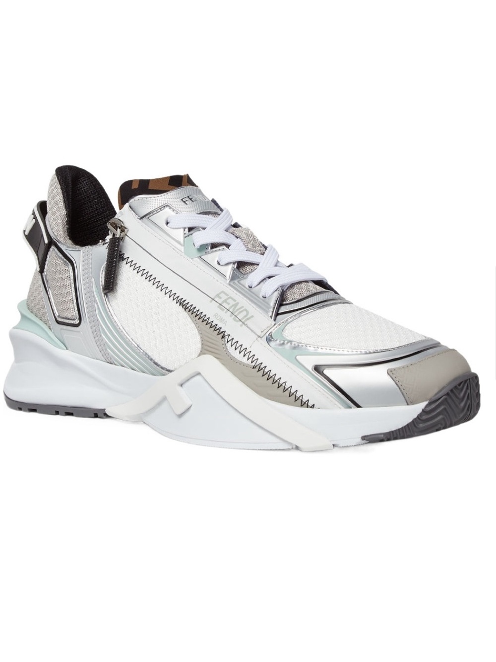 Fendi Men's Flow lace -up Low Top Sneakers